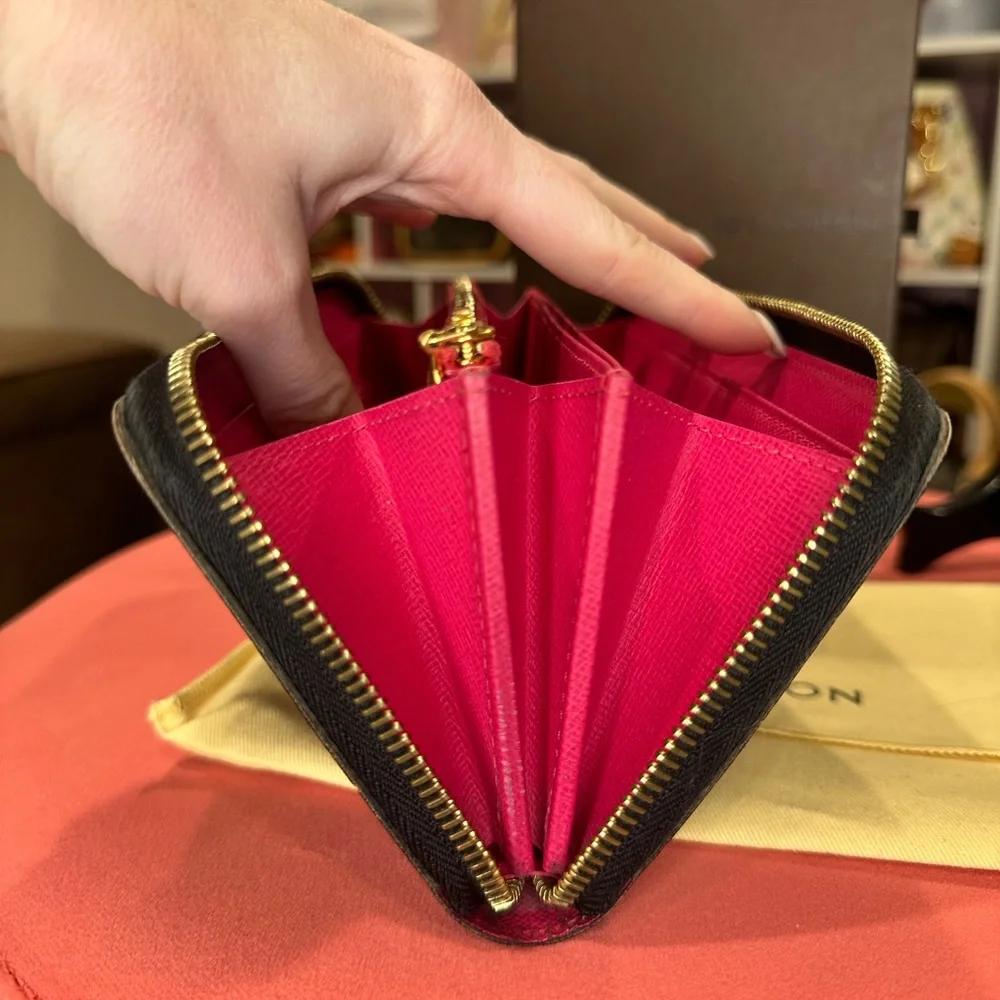 Louis Vuitton Multicolor Zippy Wallet Pink